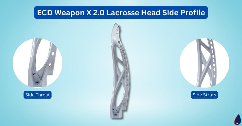 ECD Weapon X 2.0 Lacrosse Head Side Profile