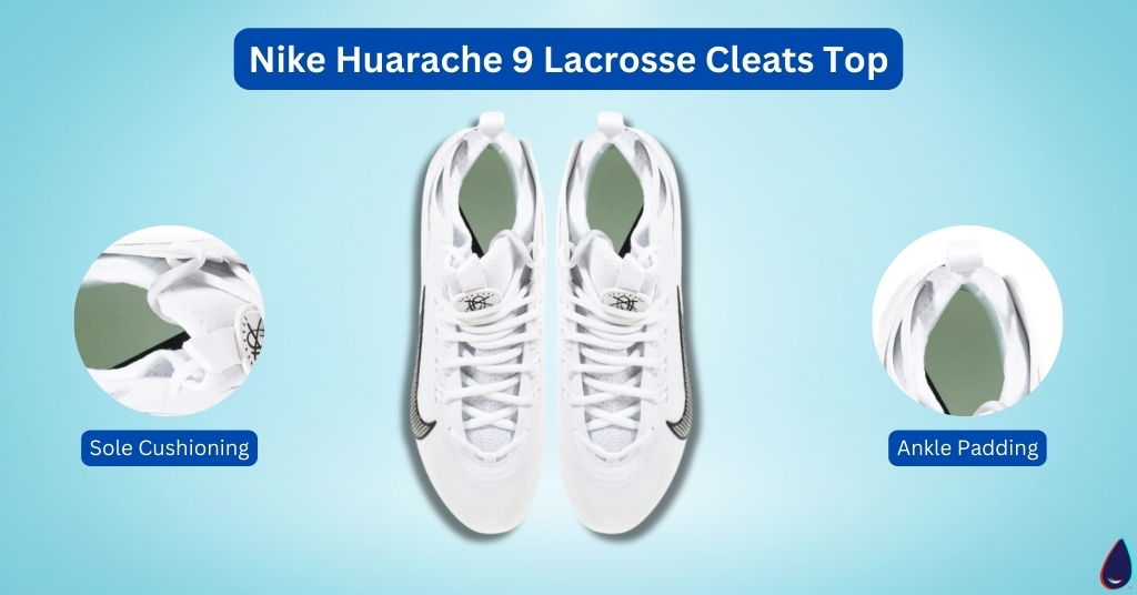 Nike Huarache 9 Lacrosse Cleats Top