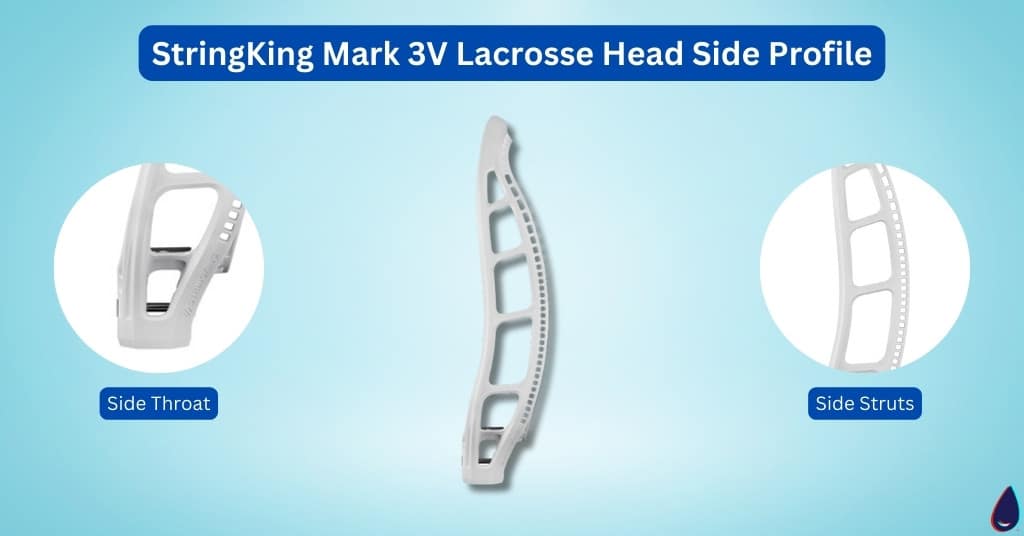 StringKing Mark 3V Lacrosse Head Side Profile