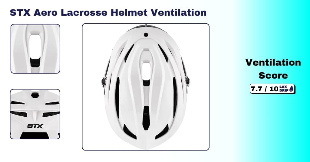 STX Aero Lacrosse Helmet Ventilation and Breathability