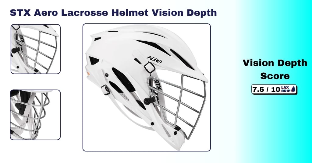 STX Aero Lacrosse Helmet Vision Depth