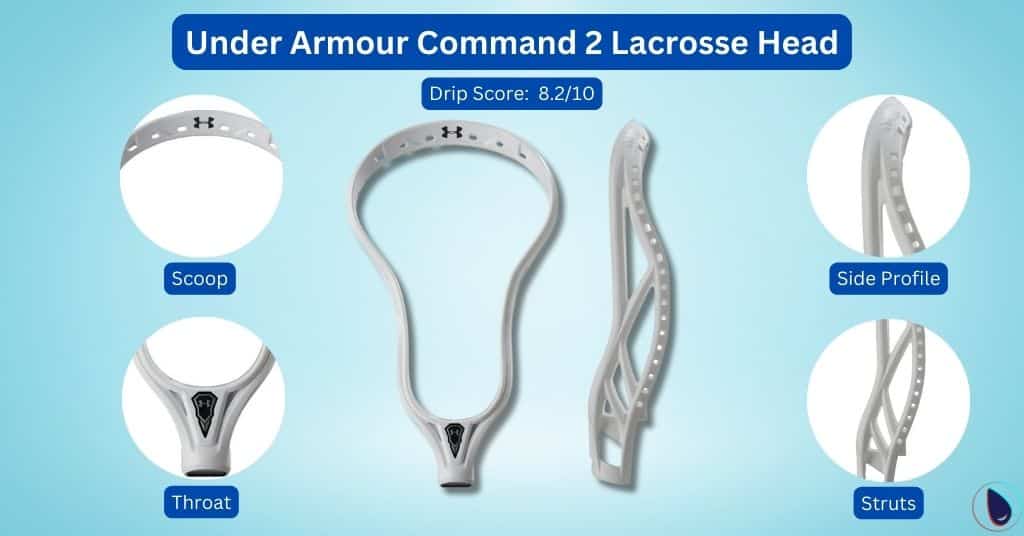 under armour command 2 lacrosse head