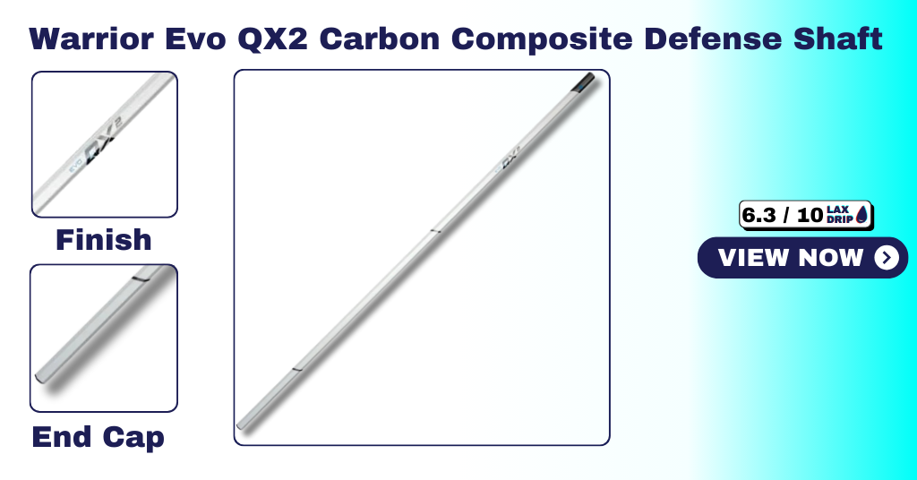 Warrior Evo QX2 Carbon Composite Defense Lacrosse Shaft