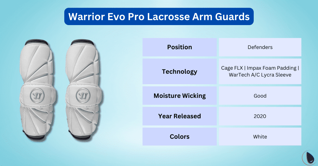 Warrior Evo Pro Lacrosse Elbow Pads