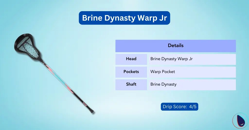 Brine Dynasty Warp Jr Girls Complete Lacrosse Stick
